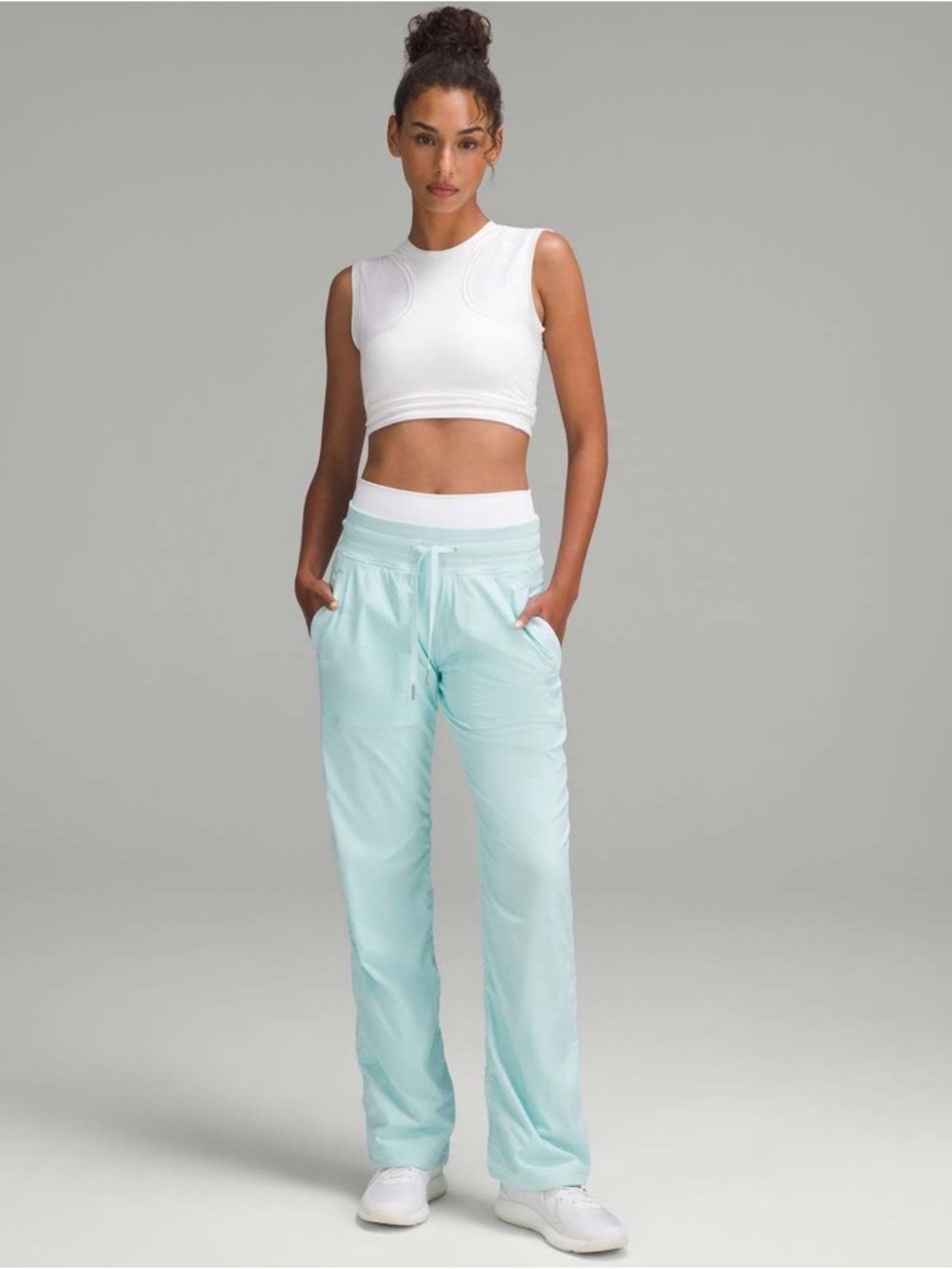 Lululemon Dance Studio Mid-Rise Pants in Ideal Mint colour size 6